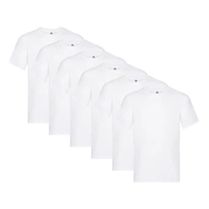 Pack 6 Camisetas Fruit Of The Loom Original - Blanco - Imagen 1 de 4