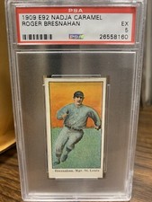 1909 E92 Nadja Caramels ROGER BRESNAHAN - St. Louis - PSA 5