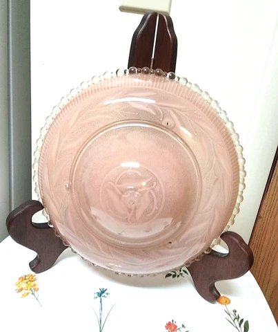 ANTIQUE Victorian ART DECO ETCHED Frosted Lamp Light Ceiling Fixture Cover Only Cover