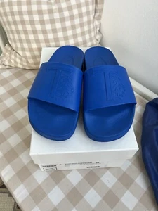 Org. TOD`S Damen-Pantoletten, Mules, Badelatschen Gr. 38 blau OVP € 259 - Imagen 1 de 12