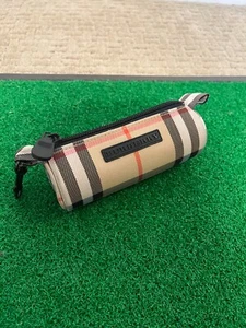 Burberry Golf Ball Zipper Bag - 3 Golf Ball Carrying Case - Picture 1 of 3