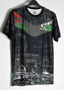 Dome of Resistance" Palestine Jersey – Black Jacquard | GazaArabia Official - Picture 1 of 4