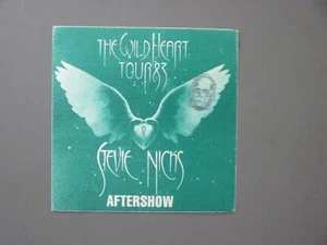 Adesivo Stevie Nicks tessuto raso backstage pass Wildheart Tour '83 Aftershow! - Foto 1 di 1