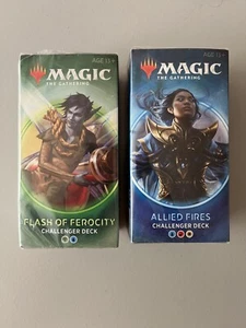 Mazo Magic the Gathering Challenger X2 sellado Flash of Ferocity. Allied Fires s - Imagen 1 de 6