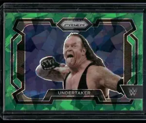 2024 Panini Prizm WWE #31 Undertaker Green Ice Prizms - Foto 1 di 2