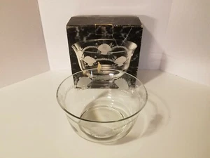 Toscany Hand Blown Hand Cut Nantucket Bowl Centerpiece Greycut Seashell 8 3/4"  - Picture 1 of 12