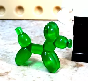 LEGO Balloon Dog Statue GREEN Clear Carnival Birthday Clown Balloon Animal Fun - Picture 1 of 1