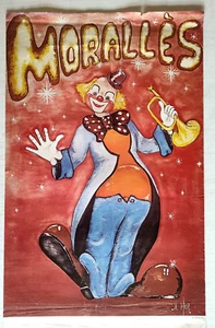 affiche cirque - MORALLES - clown - JL HOR - Picture 1 of 1