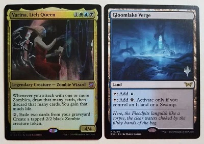 Varina, Lich Queen (#48) + Gloomlake Verge (#260) ×1 NM - FREE NEXT DAY SHIPPING - Image 1 of 4