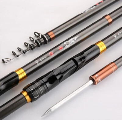 Carbon Fiber Casting Telescopic Fishing Rods 2.7m 3m 3.6m 3.9m 4.5m Spinning Rod - Image 1 of 4