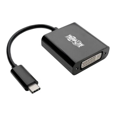 Tripp Lite USB-C Male to DVI and USB3.1 Female Adapter Cable - Black - Image 1 of 4