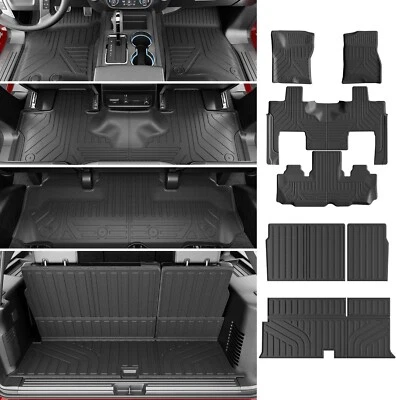For 2003-2017 Ford Expedition Navigator 7-Seat Floor Mat Cargo Backrest Liner Foto 1 de 4