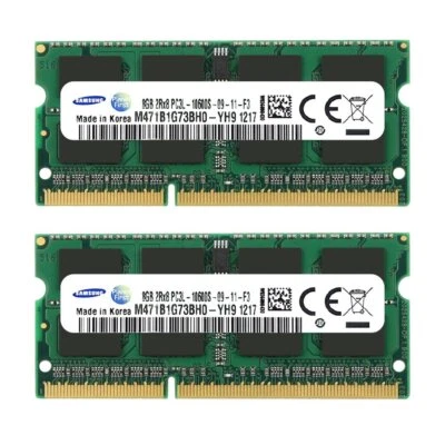 Samsung 32GB 16GB 8GB DDR3L 1333MHz PC3L-10600S 1.35V SODIMM Laptop Memory LOT - Image 1 of 4