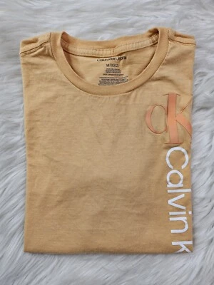 Camiseta Calvin Klein Jeans Monograma Logo Niños M (10/12) Fresa Ceniza Cuello Redondo Foto 1 de 4