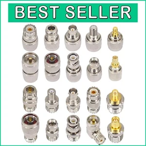 Premium 20PCS UHF Coaxial Connector Kit - Reliable Adapters for Antennas & More - Picture 1 of 9