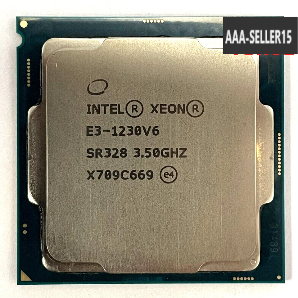 Intel Xeon E3-1230 V6 3.5GHz 4-Core 8M LGA1151 Server Processor CPU SR328 72W - Image 1 of 1