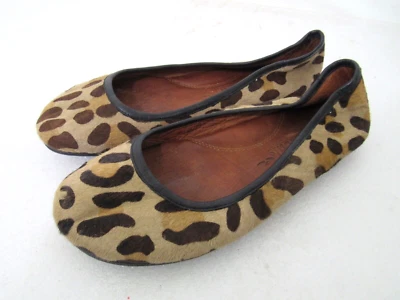 Zapatos planos de ballet Gentle Souls para mujer talla 5,5 M estampado de leopardo elevado ballet de viaje Foto 1 de 4