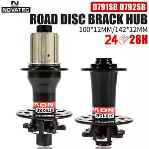 Novatec D791SB/792SB MTB or Road Bike Hubs 6 Nail Brake Central Lock Boost Hubs - Picture 1 of 24