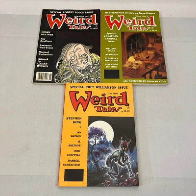 Weird Tales Magazine Issues 298 299 300 Stephen King Chet Williamson Dean Koontz Foto 1 de 4