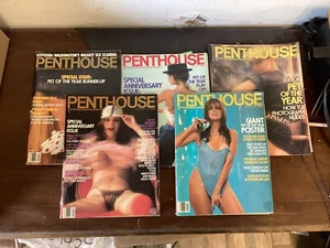 Lot of 5 Penthouse Magazines (Jan 1982,Sept 1982,Dec 1983, Sept 1983, Mar 1990) - Picture 1 of 16