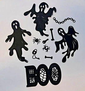 👻CADENAS FANTASMAS GOLOSOS 3 JUEGOS adornos troquelados de papel HALLOWEEN - Imagen 1 de 8