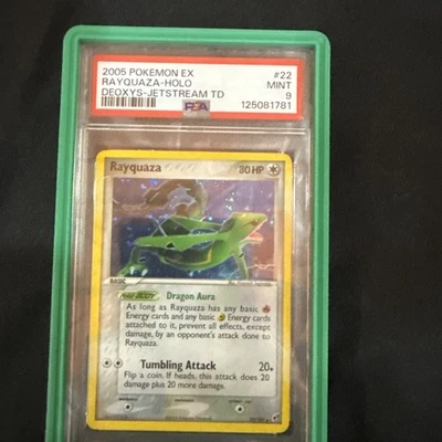 PSA 9 Rayquaza Holo EX Deoxys Jetstream Theme Deck 2005 Pokemon Card #22 - Image 1 of 2