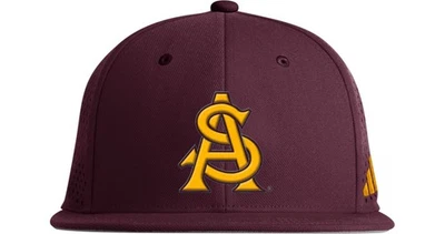 Arizona State ASU Sun Devils adidas On Field Performance Fitted Hat Cap Sz 8 NEW - Image 1 of 2