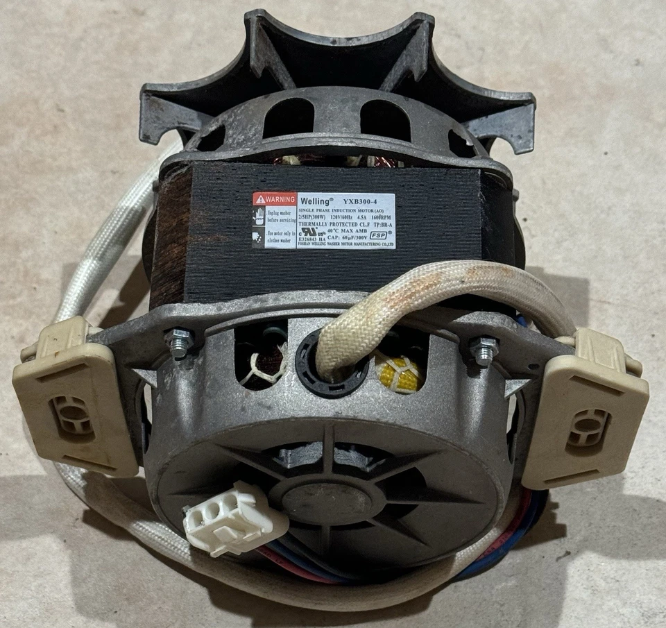 FRIGIDAIRE FFTW4120SW Motor and Wiring Harness. Welling Washer Motor. Working! - Image 1 of 4