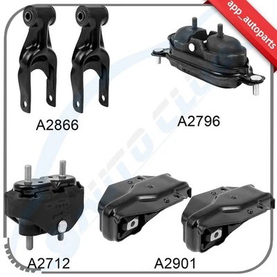 6Pcs Motor Mounts Fits 1995-2001 Chevrolet Lumina 3.1L/3.8L Transmission - Image 1 of 4