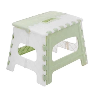 Kid Stool Indoor Outdoor Plastic Folding Step Stool Portable Chair - Picture 1 of 5