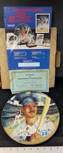 1987 Don Mattingly Spieler des Jahres signierte Platte /2500 mit Echtheitszertifikat New York Yankees - Bild 1 von 7