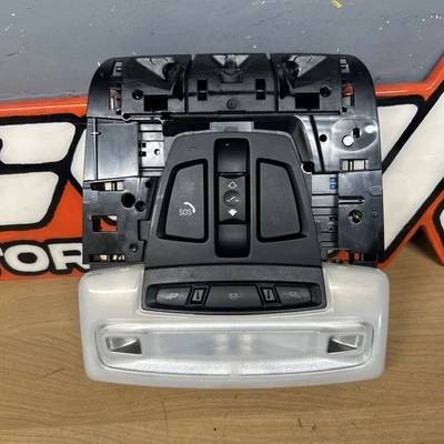 BMW X5 F15 X6 F16 2013-2019 techo consola domo luz lámpara interruptor SOS negro OEM Foto 1 de 4