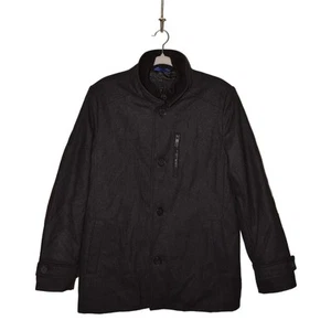 KENNETH COLE REACTION $200 Sweater Lined Wool Coat Charcoal Men's Small - Picture 1 of 4