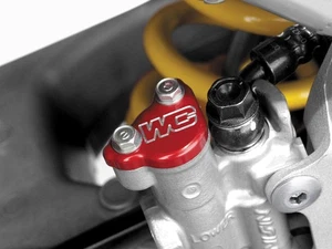 Works Connection 21-505 Rear Master Cylinder Cover - Red - Picture 1 of 3