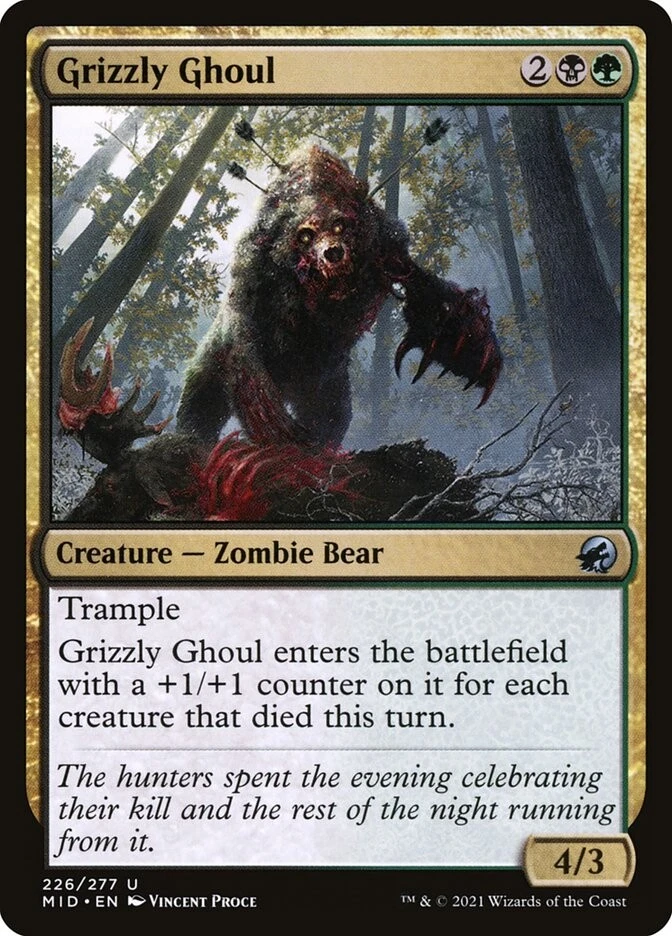 Grizzly Ghoul (226) Innistrad: Midnight Hunt MID MTG Magic - Image 1 of 1