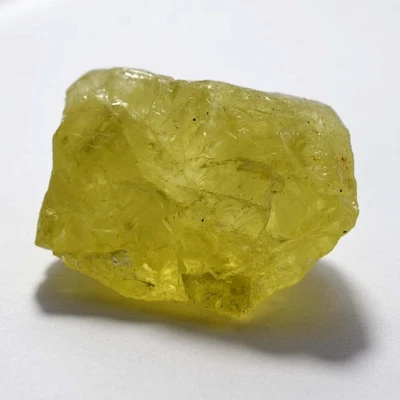 Natural YELLOW Uncut Rough 303.80 Ct Lemon Topaz CERTIFIED Loose Gemstones - Image 1 of 4