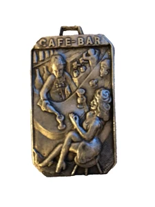 Plaque publicitaire argentée rare – Le Rétro Bar Brasserie Dammarie-les-Lys - Imagen 1 de 2