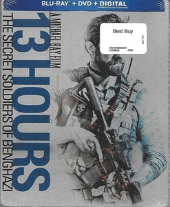 Blu-ray STEELBOOK: 13 Hours The Secret Soldiers of Benghazi (DVD+Blu-ray) New - Picture 1 of 1