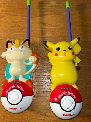 Vintage 1999 Pokemon Walkie Talkies Pikachu And Meowth Tested Working - Image 1 of 2