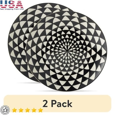 奖章陶瓷餐盘几何图案微波炉洗碗机安全新品 — 第 1/4 张图片