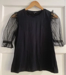 ME AND EM - Women’s Black Blouse / Top Size 10 - Picture 1 of 10