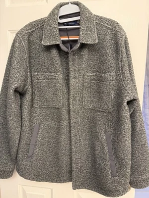 Ralph Lauren Polo Polar Camisa-Chaqueta Para Hombre Mediana Gris Carbón RRL Doble RL Foto 1 de 4