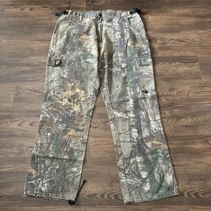 Scentblocker Pants Mens XL Adjustable Zip Realtree Camo Cargo Hunting 31” In - Picture 1 of 9