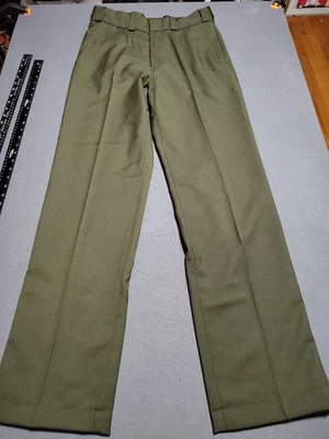 Spiewak Uniform Pants Men 32/33 Olive Non-Cargo Duty Work Flat Front Pockets  - Image 1 of 4