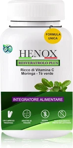 HENOX 500Mg 120 Capsule Con 9 Eccipienti Trans Resveratrolo Puro Integratore Vit - Foto 1 di 12