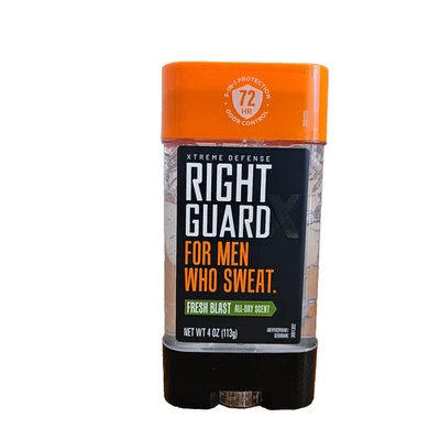 Gel desodorante antitranspirante Right Guard Xtreme Defense Fresh Blast 4 OZ 72 horas Foto 1 de 4