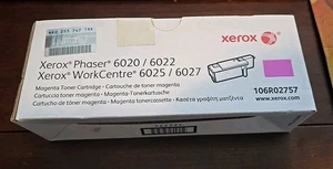 Original XEROX Phaser 6020/6022 WC 6025/6027 Magenta Toner 106R02757 Neu Versiegelt - Bild 1 von 6