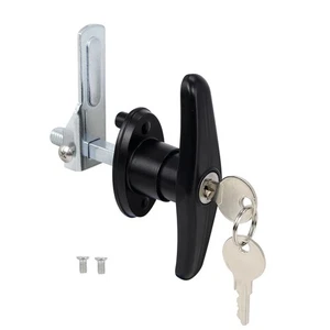 Keyed-Alike Locking T-Handle Kit for Truck Camper Shell/Cap & Topper - Black ... - Picture 1 of 7