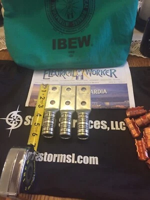 T&B 500 MCM ,Compression lug,925/24,Brown Die, 87 Die    THREE  ,  TOTAL - Image 1 of 4