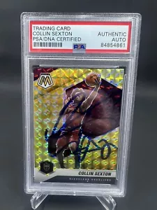 Collin Sexton Signed 2020-21 Panini Mosaic Gold Mosaic IP Auto PSA/DNA Utah Jazz - Picture 1 of 2